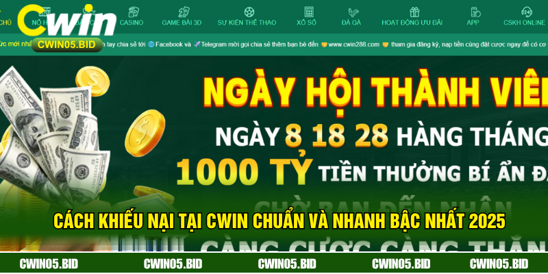 Cách Khiếu Nại Tại CWIN Chuẩn Và Nhanh Bậc Nhất 2025