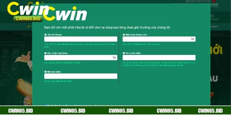 Chi tiết cách đăng ký CWIN nhanh gọn trên mọi thiết bị