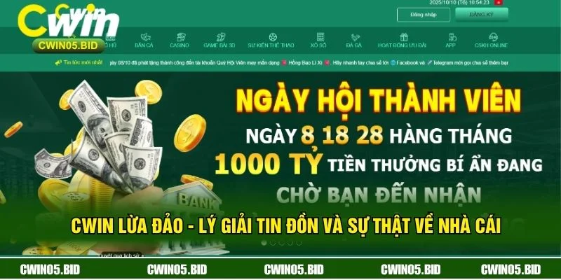 CWIN Lừa Đảo - Lý Giải Tin Đồn Và Sự Thật Về Nhà Cái