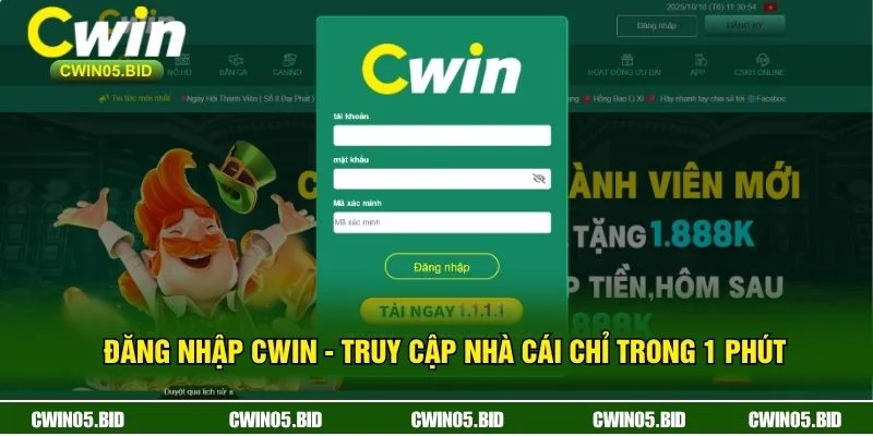 Đăng Nhập CWIN - Truy Cập Nhà Cái Chỉ Trong 1 Phút