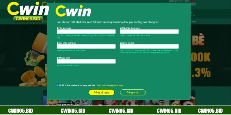 Giải mã nguyên nhân phổ biến khiến đăng ký CWIN bị lỗi