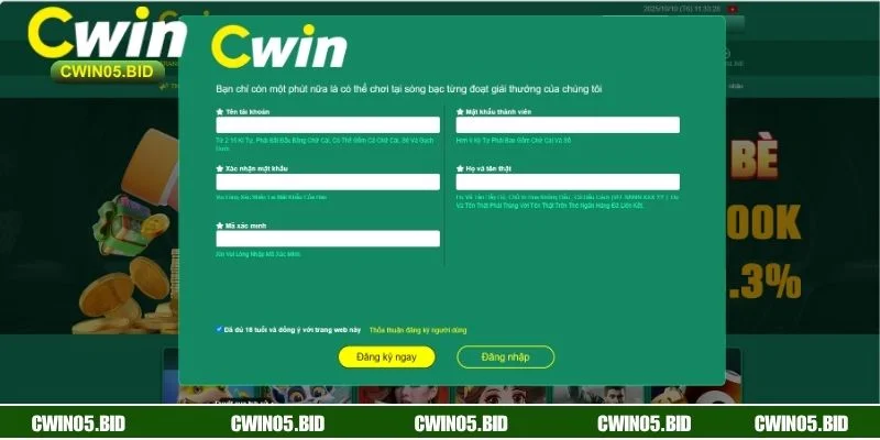 Nắm rõ tiêu chí kỹ thuật giúp đăng ký CWIN mượt mà hơn
